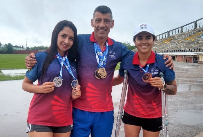 Participantes atletismo alcaldía de Pasto, juegos nacionales de servidores públicos 2022