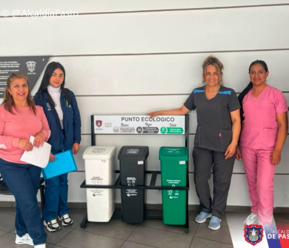Alcaldía de Pasto fortalece la cultura del reciclaje con la entrega de papeleras y puntos ecológicos 
